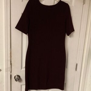 Mario Serrani Rich Burgundy Mini Dress